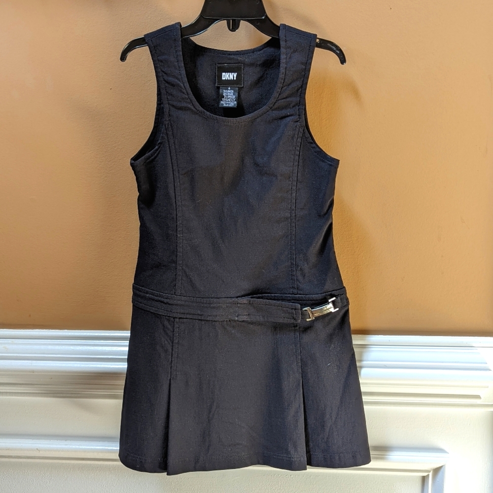 DKNY👗Stretch Black Dress Girls Size 4